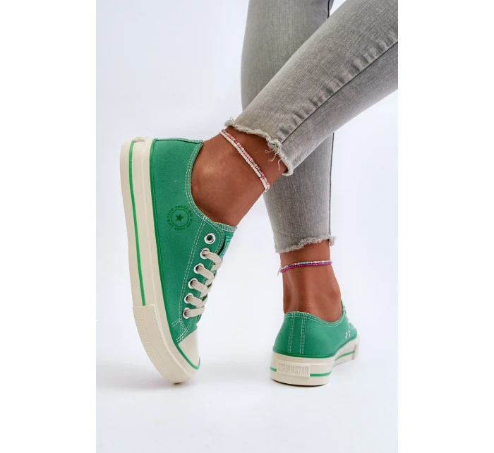 Niskie Trampki Damskie Big Star NN274268 Zielone