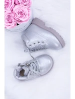 stříbrné teplé Dětské boty model 21506671 - Boto