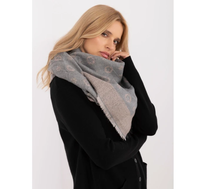 Šál AT SZ 1701.61 sivo-ružový Šál AT SZ 1701.61 sivo-ružový