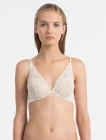 Podprsenka s kosticou QF1436E slonovinová - Calvin Klein