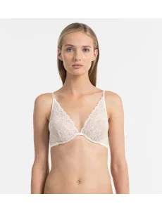 Podprsenka s kosticou QF1436E slonovinová - Calvin Klein