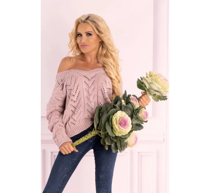 Dámsky sveter Manesa sv.ružový - Merribel