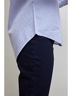 Women keprová halenka s dlouhým rukávem blue model 22442360 - NEOBLU
