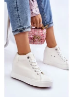 Vysoké tenisky na klínu Big Star Bílé model 21608832 - Big Star Shoes