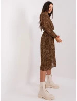 Šaty DHJ SK 10536N 3.31X hnedá