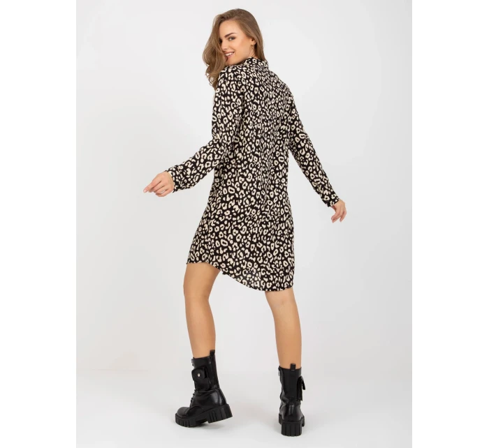 Šaty TO SK 1103 19.01X čierna a béžová