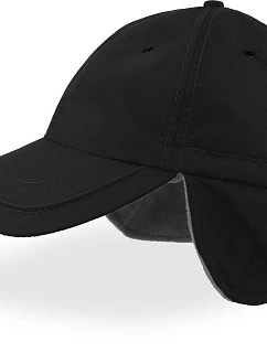 6 panelová kšiltovka s ochranou uší black model 22479570 - Atlantis Headwear