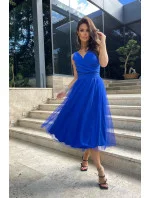 Dámske večerné šaty 268 Kr. modrá - Bicotone Dámske večerné šaty 268 Kr. modrá - Bicotone