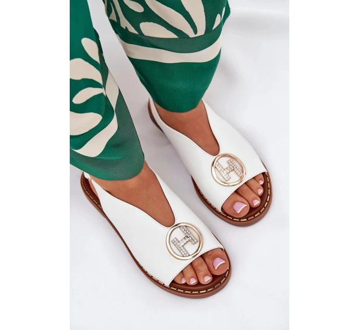 Dámské sandály bílé model 21151455 - Yolera