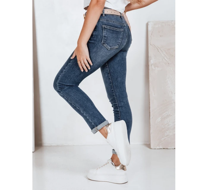 Dámské úzké džíny s vysokým pasem modré Dstreet model 21992716 - FashionStreet