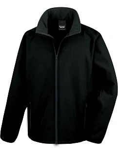 R Pánská 2vrstvá softshell bunda "Printable" 30. black/black model 22428153 - Result