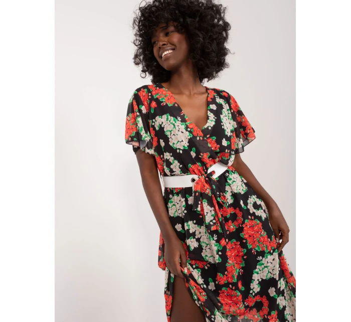 DHJ SK 17258 Šaty.01 čierna a červená DHJ SK 17258 Šaty.01 čierna a červená