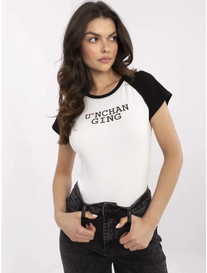 Tričko NM TS model 21003968 bílá černá - FPrice Tričko NM TS model 21003968 bílá černá - FPrice