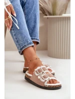 Dámske papuče s prackami a kožou Ezilena Dámske papuče s prackami a kožou Ezilena