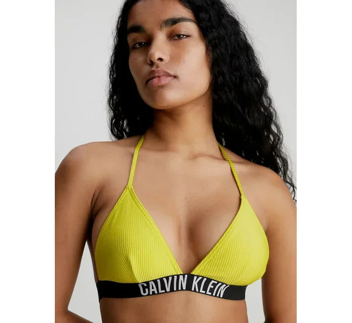 Dámsky plavkový vrchný diel bikín KW0KW01967 LRF neón.žltá - Calvin Klein