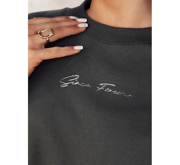 Dámská mikina v grafitové barvě Dstreet model 21975379 - FashionStreet