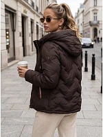 Dámská hnědá bunda FashionStreet TY5944