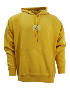 Air Jordan Essentials Statement Fleece Washed Pullover Hoodie Yellow Ochre - FB7290-752 Muži