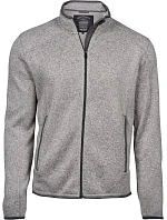 TJ Pánská melanžová pletená fleecová bunda 18. grey melange model 22499139 - Tee Jays
