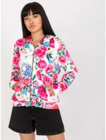 Mikina RV BL 8118.89 biela a ružová Mikina RV BL 8118.89 biela a ružová