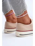 Dámske nízke tenisky Big Star Beige Dámske nízke tenisky Big Star Beige