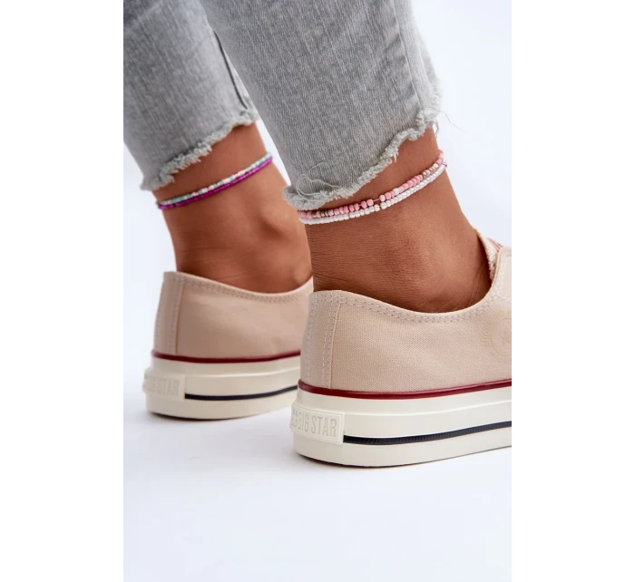 Dámske nízke tenisky Big Star Beige Dámske nízke tenisky Big Star Beige
