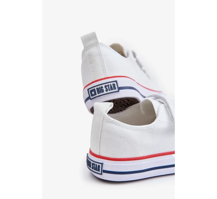 Detské tenisky na suchý zips Big Star White Detské tenisky na suchý zips Big Star White