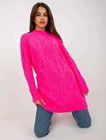 Dámsky sveter 8012.88P fluo pink - FPrice