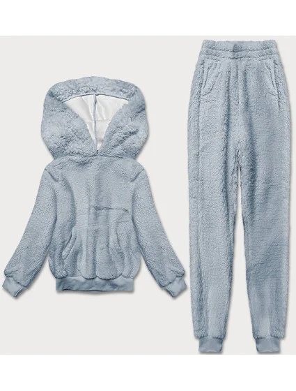 Teplý blankytný teplákový dámsky komplet (YP-1104)