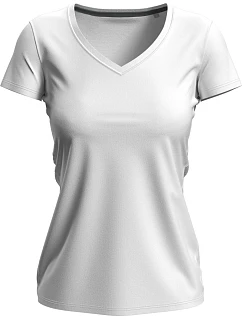 Stedman Stretch-T V-neck Women Dámske tričko s výstrihom do V 05.9710 biele
