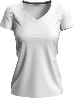 Stedman Stretch-T V-neck Women Dámske tričko s výstrihom do V 05.9710 biele