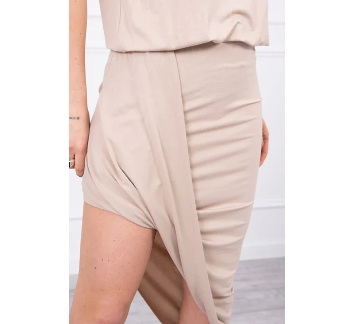 Sukienka asymetryczna beżowa Sukienka asymetryczna beżowa