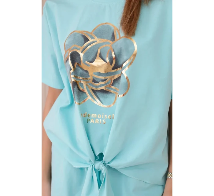 Sada s potiskem new punto halenkové + šortky mincovna Sada s potiskem new punto halenkové + šortky mincovna