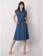 Šaty RO SK model 15509498 tmavě modrá - FPrice Šaty RO SK model 15509498 tmavě modrá - FPrice