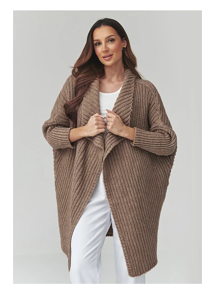 Zapínanie svetra model 226877 Makadamia