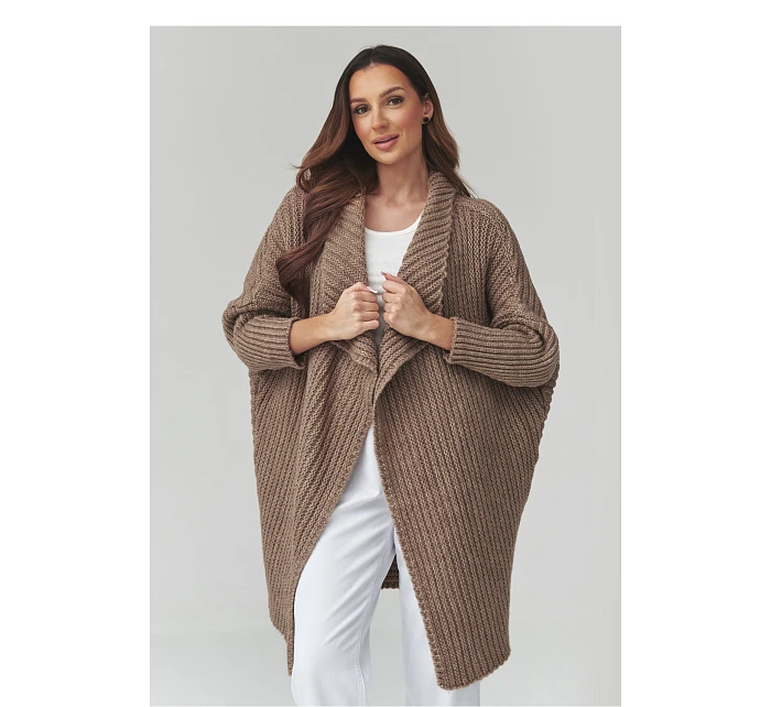 Zapínanie svetra model 226877 Makadamia