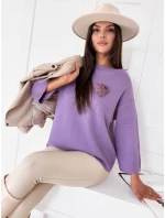 GAIA dámsky oversize sveter fialový FashionStreet MY2010