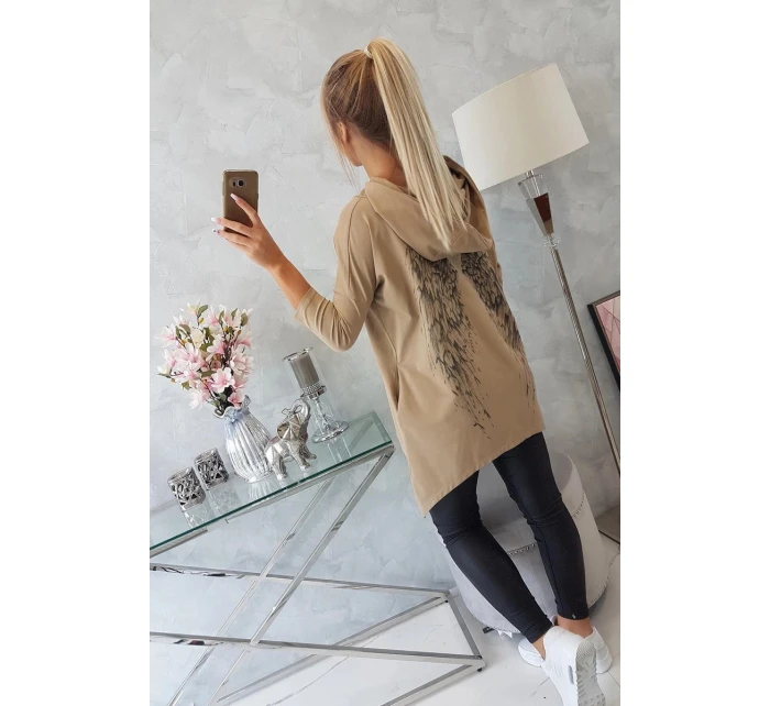 Mikina s potlačou ťavích krídel Mikina s potlačou ťavích krídel