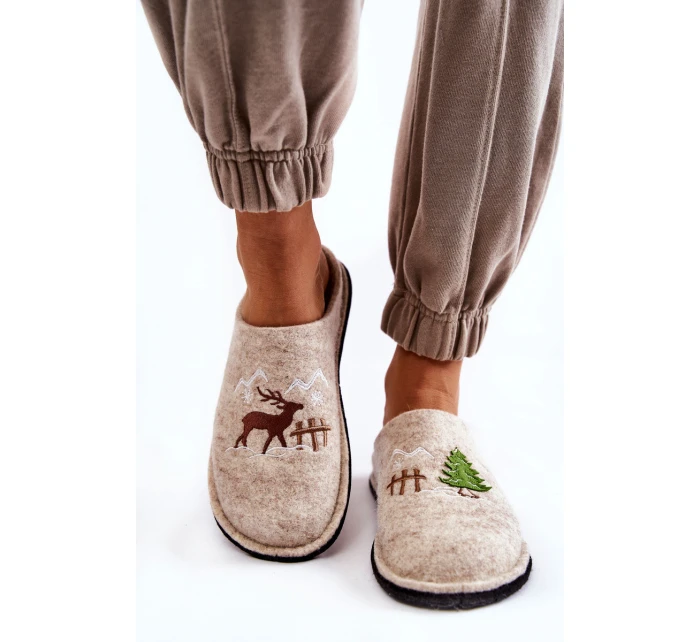 Domácí pantofle Big Star model 21600988 béžová - Big Star Shoes