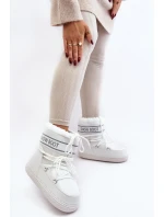 Damskie Wiązane Śniegowce Białe Soia Damskie Wiązane Śniegowce Białe Soia