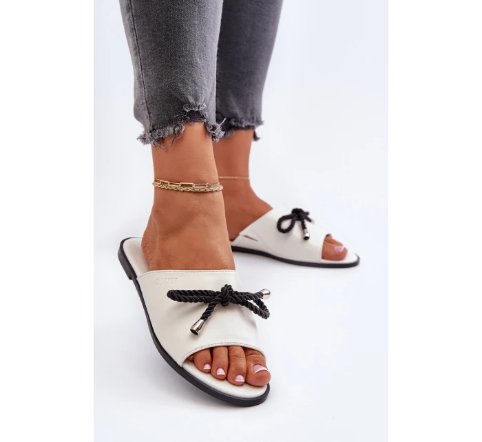 Dámské sandály z eko kůže Big Star model 21653779 Bílé - Big Star Shoes Dámské sandály z eko kůže Big Star model 21653779 Bílé - Big Star Shoes