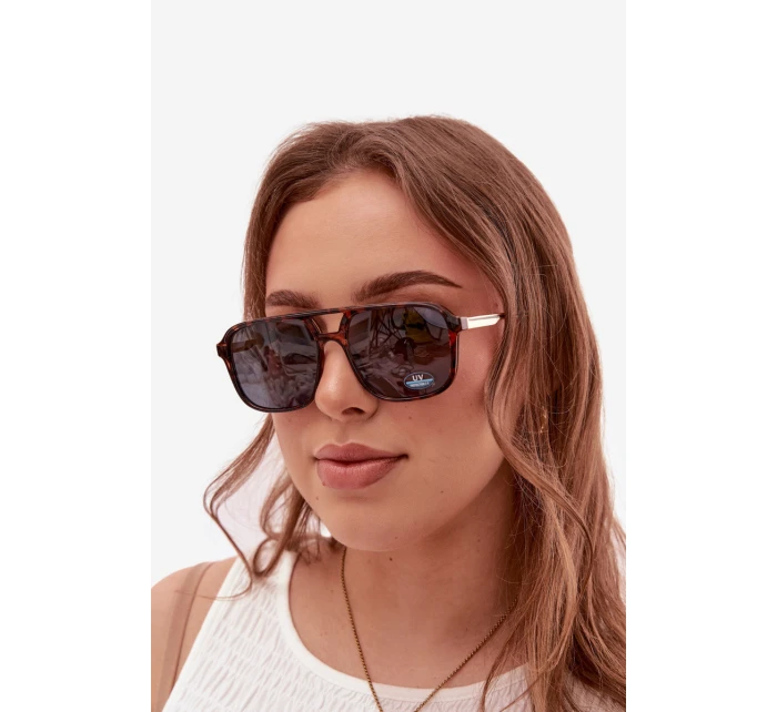 Dámské sluneční brýle s UV filtrem Hnědo-černé