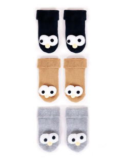 Bavlněné chlapecké froté ponožky Vzory Barvy 3pack model 16703440 Vícebarevné - Yoclub