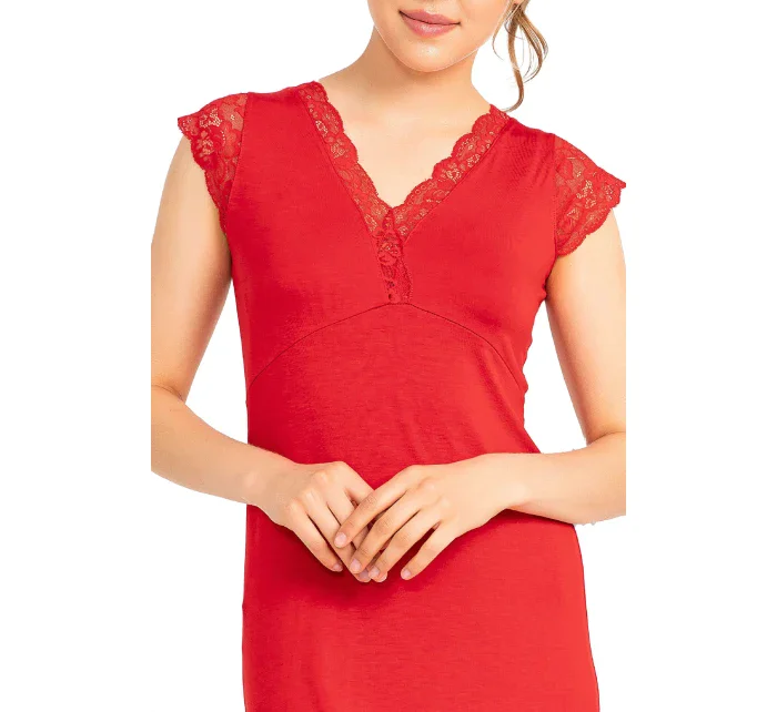 Dámska nočná košeľa 5013-KG červená - CoCoon