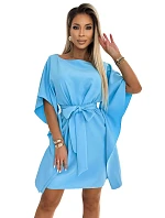 Motýlie šaty 287-26 SOFIA svetlomodré - Numoco