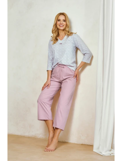 3448 DÁMSKE DLHÉ PYŽAMO DEBORA M-XL