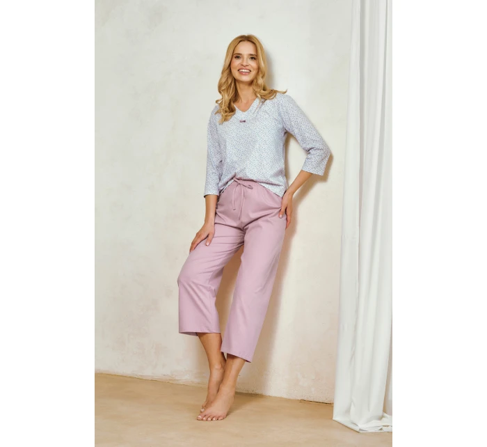 3448 DÁMSKE DLHÉ PYŽAMO DEBORA M-XL