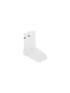 Cyklistické ponožky POC Cadence Road Long Socks, biele