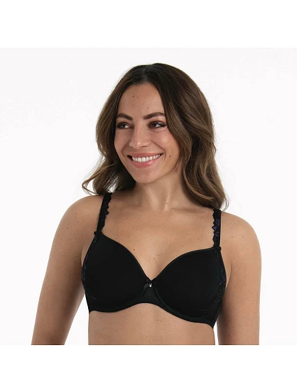 podprsenka s kosticí košíčky se  black  model 22104490 - RosaFaia