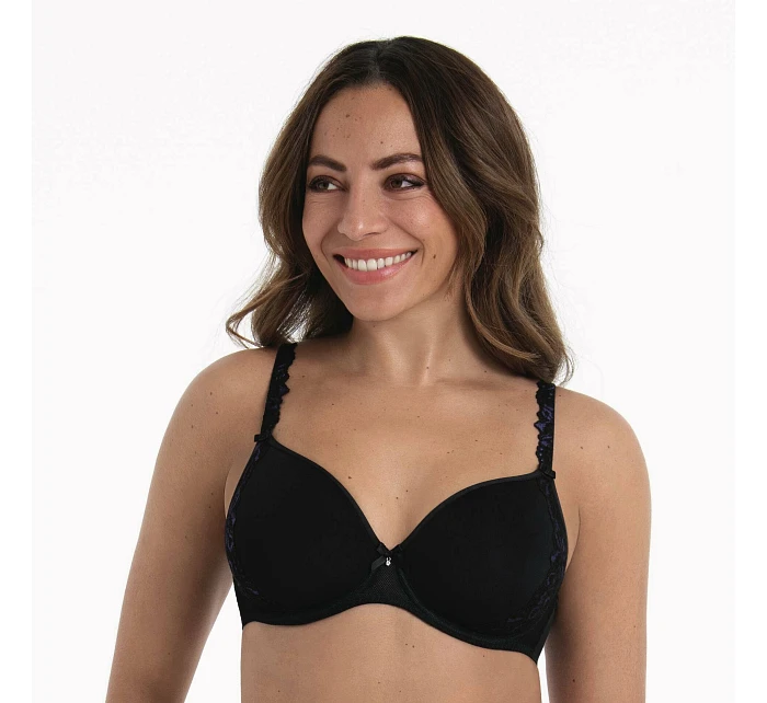 podprsenka s kosticí košíčky se  black  model 22104490 - RosaFaia